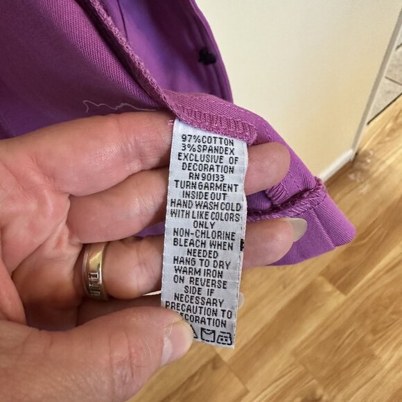 Bob Mackie Wearable Art Womens Embellished Purple Cardigan Jacket Large - Picture 2 of 8